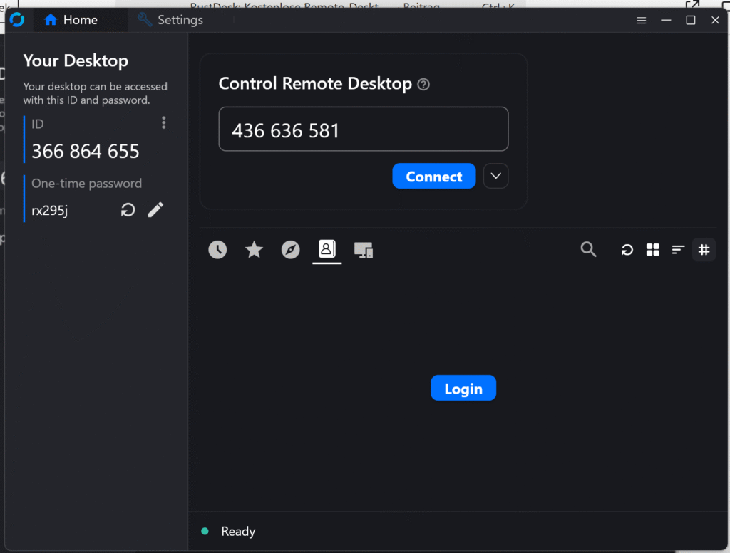 The client is able to connect to the server.