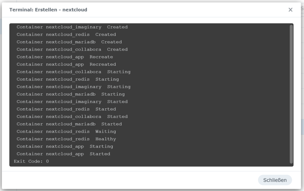 Container mit neuem Image werden neu erstellt